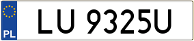 Trailer License Plate